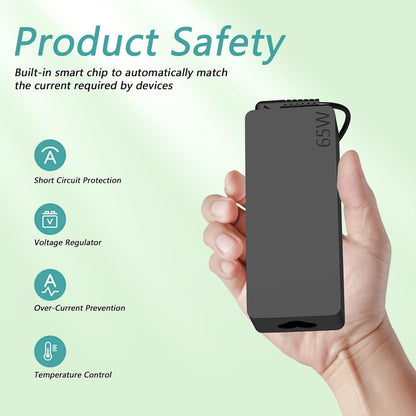 Cargador Generico 65w Usb C Para Portatil Lenovo Hp Dell