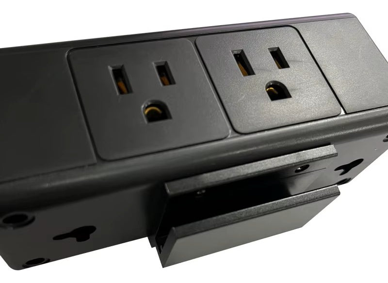 Multitoma Atornillable Escritorio Con 6 Tomas 4 Puertos Usb