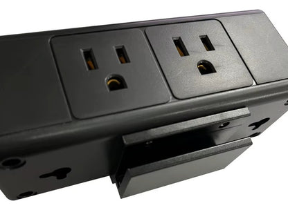 Multitoma Atornillable Escritorio Con 6 Tomas 4 Puertos Usb